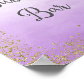 Bubbly Bar Wedding Poster Print (Ecke)