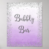 Bubbly Bar Wedding Poster Print (Vorne)