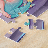 Bubbly Beach Sommer Cartoon Meerjungfrau Foto Puzzle (Seite)