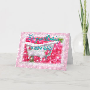 Bubbly Birthday anpassbar Karte