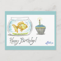 "Bubbly Birthday" postcard