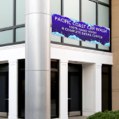 Bubbly Blue Car Wash Business anpassen Banner (Äußeres Gebäude)