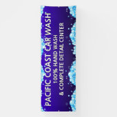 Bubbly Blue Car Wash Business anpassen Banner (Vertikal)