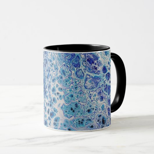 Bubbly Blue Tasse (VorderseiteRechts)