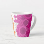 Bubbly Bohemisch Groovy Abstrakt Lesbian Pride Fla Milchtasse (Rechte Ecke)