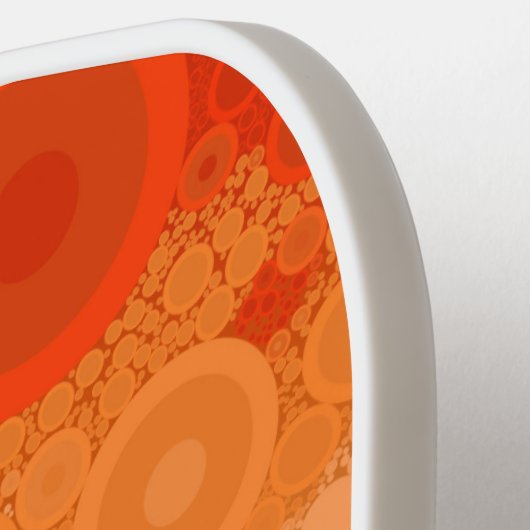 Bubbly Bohemisch Groovy Abstrakt Lesbian Pride Fla Pickleball Schläger (Linke Seite)