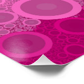 Bubbly Bohemisch Groovy Abstrakt Lesbian Pride Fla Poster (Ecke)