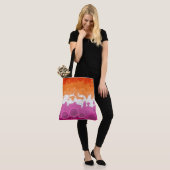 Bubbly Bohemisch Groovy Abstrakt Lesbian Pride Fla Tasche (Am Model)