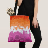 Bubbly Bohemisch Groovy Abstrakt Lesbian Pride Fla Tasche (Von Nahem)