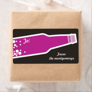 Bubbly Bottle New Year - Holiday - Aufkleber