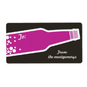 Bubbly Bottle New Year - Holiday - Aufkleber (Vorne)