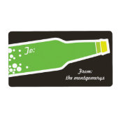 Bubbly Bottle New Year - Holiday - Aufkleber (Vorne)