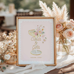 Bubbly Brautparty Cards and Gifts Poster
