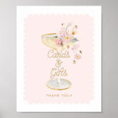 Bubbly Brautparty Cards and Gifts Poster (Vorne)