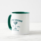 Bubbly Brigade Funkel & Trink Gesellschaft Tasse (Vorderseite Links)