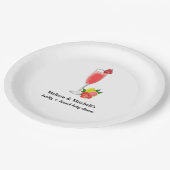 bubbly + brunch baby shower pappteller (Schrägansicht)