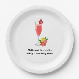 bubbly + brunch baby shower pappteller