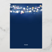 Bubbly & Brunch Eleganter Champagner & Brunch Folieneinladung (Rückseite)