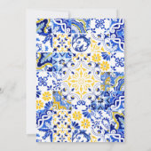 Bubbly Brunch Mediterranean Lemon Brautparty Einladung (Rückseite)