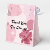 Bubbly brunch mimosa baby shower thank you geschenkschachtel (Rückseite)