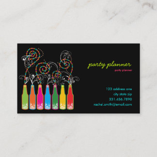 Bubbly Celebrations! Visitenkarte des Party-Planer