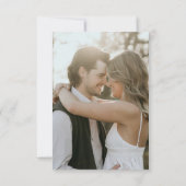 Bubbly Champagne Begrüßte Paare Verlobung Foto Dankeskarte (Rückseite)