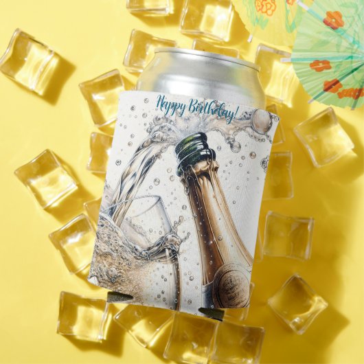 Bubbly champagne Happy Birthday Dosenkühler (In Situ Sommer)