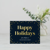 Bubbly Chef FOIL Business Holiday Postcard Folie Einladungspostkarte (Stehend vorne)