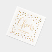 Bubbly Chef Wedding Holiday Party Foil Napkins Servietten Mit Folie (Links)
