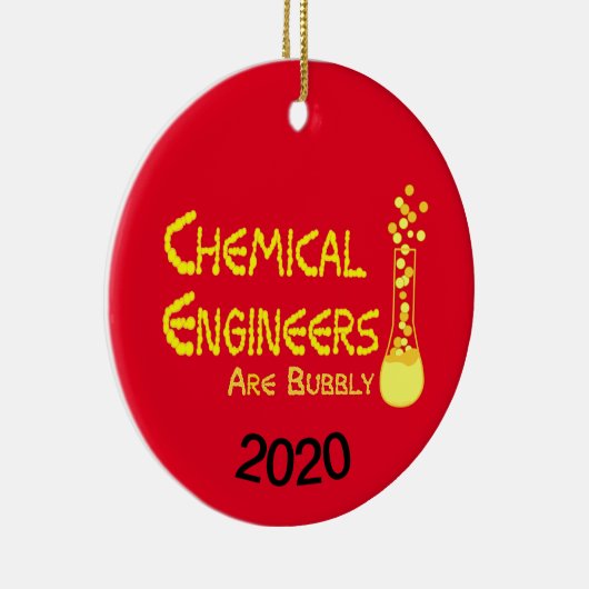 Bubbly Chemical Engineers Keramik Ornament (Rechts)