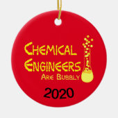 Bubbly Chemical Engineers Keramik Ornament (Vorne)