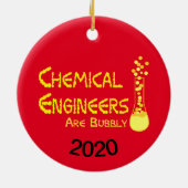 Bubbly Chemical Engineers Keramik Ornament (Hinten)