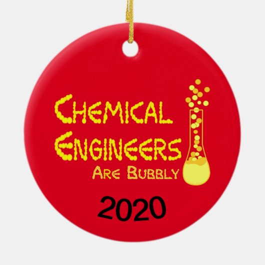 Bubbly Chemical Engineers Keramik Ornament (Hinten)