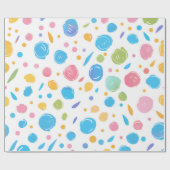 Bubbly Confetti Geschenkpapier (Flach)