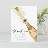 Bubbly Couples Verlobung Dankeschön Card Dankeskarte (Stehend Vorderseite)