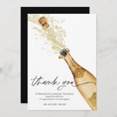 Bubbly Couples Verlobung Dankeschön Card Dankeskarte (Vorne/Hinten)