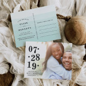 Bubbly Date | FOTO SAVE THE DATE Ankündigungspostkarte