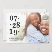 Bubbly Date | Foto Save the Date Karte (Vorderseite)