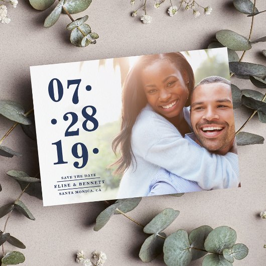 Bubbly Date | Foto Save the Date Karte