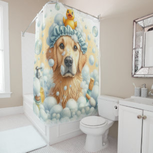 Bubbly Dog Duschvorhang