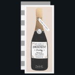 Bubbly Engagement Party lädt ein Einladung<br><div class="desc">Engagement Party laden Design von Shelby Allison mit einem Imitat Gold-Folie verpackte Champagner-Flasche,  die mit Ihrem Text personalisiert werden kann.</div>