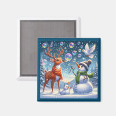 Bubbly Friends Magnet (Vorderseite/Rückseite)