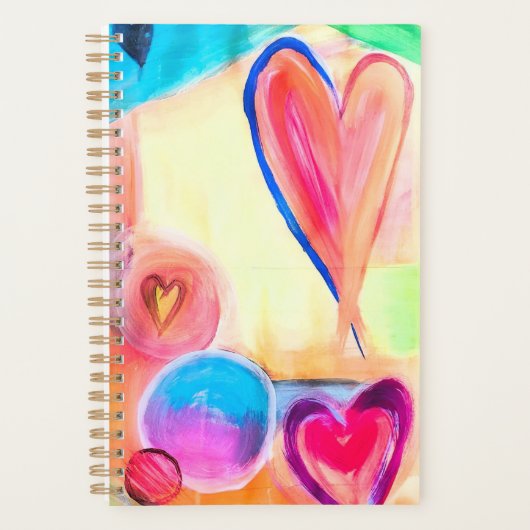 Bubbly Heart Planner - Anpassbar Planer (Vorderseite)