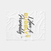 Bubbly Ity _ Champagne_wine Lover Quote Fleecedecke (Vorderseite (Horizontal))