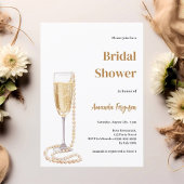 Bubbly Lunch Prosecco Brautparty Einladung