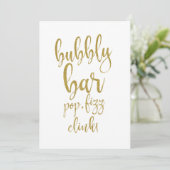 Bubbly Mary Bar Gold Bonbon zum günstigen Hochzeit (Stehend Vorderseite)