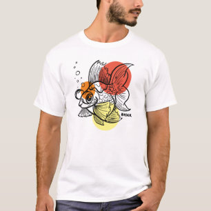 Bubbly Mit Augen Goldfish T-Shirt