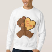 Bubbly Niedlich Bear Brown Colorway Sweatshirt (Vorderseite)