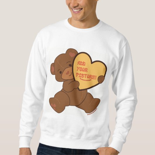 Bubbly Niedlich Bear Brown Colorway Sweatshirt (Vorderseite)
