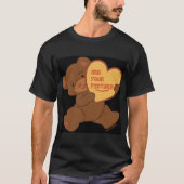 Bubbly Niedlich Bear Brown Colorway T-Shirt (Vorderseite)